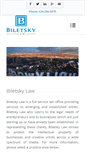 Mobile Screenshot of biletskylaw.com